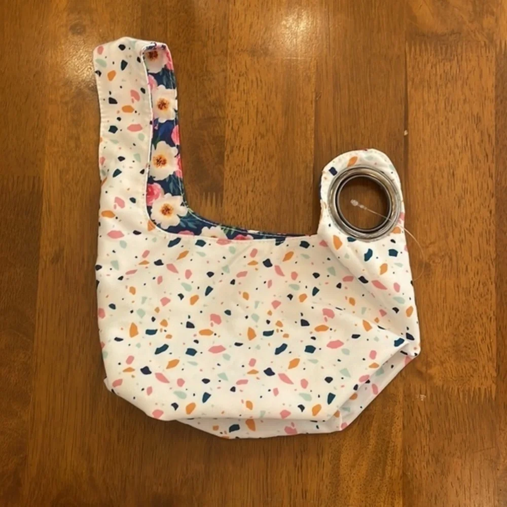 Floral reversible storage bag